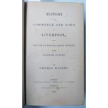 HISTORY OF THE COMMERCE AND TOWN OF LIVERPOOL BY THOMAS BAINES - 1852 IN MODERN HALF LEATHERBOUND