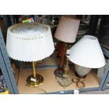 SELECTION OF TABLE LAMPS