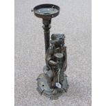 CAST METAL FIGURAL TABLE LAMP OF ATHENA