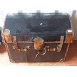 LEATHER DOME TOPPED TRUNK