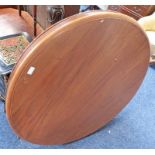 CIRCULAR MAHOGANY 19TH CENTURY TABLE ON CENTRAL COLUMN