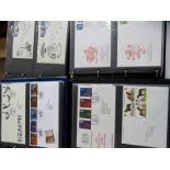 4 STAMP ALBUMS WITH VARIOUS FIRST DAY COVERS