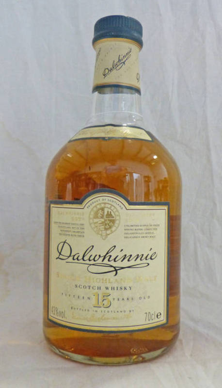 1 BOTTLE OF DALWHINNIE 15 YEAR OLD SINGLE MALT WHISKY, 70CL,