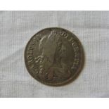 1663 CHARLES II SHILLING COIN,