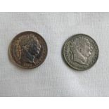 2 GEORGE III SIXPENCE'S,