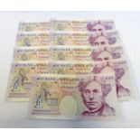 BANK OF ENGLAND RUN OF CONSECUTIVELY NUMBERED TWENTY POUND NOTES, C.B.A.