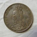 1890 BRITISH QUEEN VICTORIA DOUBLE FLORIN,