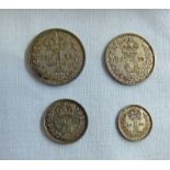 1935 SET OF 4 COINS MAUNDY