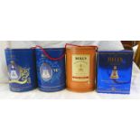 3 BELLS COMMEMORATIVE DECANTERS: 90TH BIRTHDAY OF THE QUEEN MOTHER,