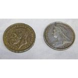 1893 VICTORIA CROWN AND 1935 GEORGE V CROWN