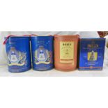 3 BELLS COMMEMORATIVE DECANTERS: 2 OF THE BIRTH OF PRINCESS EUGENIE,