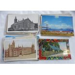 VARIOUS SCOTTISH POSTCARDS INCLUDING ABERDEEN, LAURENCEKIRK, AYR & KIRRIEMUIR APPROX.