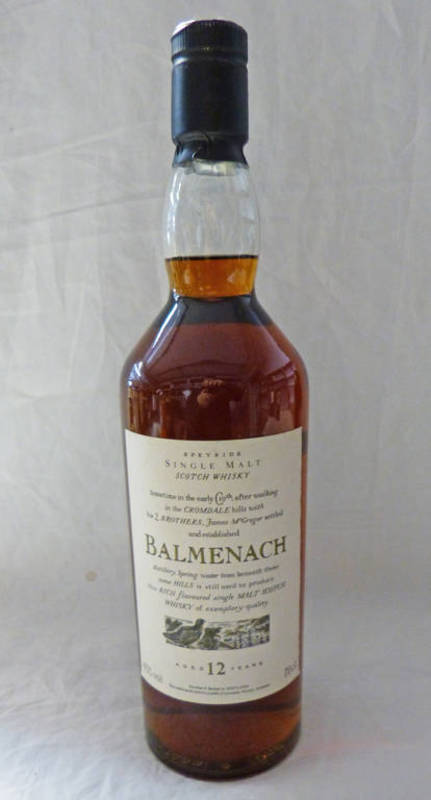 1 BOTTLE BALMENACH 12 YEAR OLD SINGLE MALT WHISKY - 70CL,