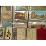 FOUR ALBUMS CONTAINING A SELECTION OF 20TH CENTURY POSTCARDS