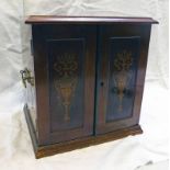 MAHOGANY COIN CABINET BY SPINK Condition Report: no key present.