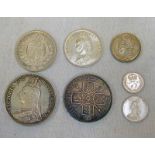 1887 VICTORIA JUBILEE HEAD COINAGE, CROWN TO THREEPENCE, INCLUDING WITHDRAWN-TYPE SIXPENCE,