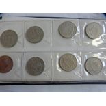 ALBUM WITH VARIOUS 20TH CENTURY COINS