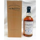 1 BOTTLE BALVENIE SIGNATURE 12 YEAR OLD SINGLE MALT WHISKY - 70CL, 40% VOLUME IN WOODEN BOX.