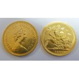 2 X ELIZABETH II 1980 SOVEREIGNS