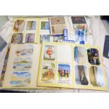 5 POST CARD ALBUMS INCLUDING NOVELTY, DINGWALL, WALES,