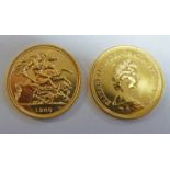 2 X ELIZABETH II 1980 SOVEREIGNS