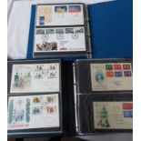 THREE ALBUMS OF FIRST DAY COVERS FROM 1973