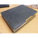 EARLY 20TH CENTURY LEATHER BOUND PHOTOGRAPH ALBUM BY MARCUS WARD & CO