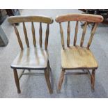 2 SPINDLE BACK CHILDREN'S CHAIRS