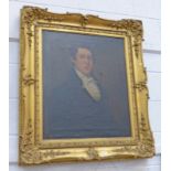 GILT FRAMED PAINTING PORTRAIT OF MAN - 71 X 60 CMS Condition Report: repaired