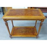 DECORATIVE WALNUT STYLE TABLE