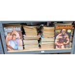 A LARGE SELECTION OF BODY BUILDING MAGAZINES FROM 1960S - 1980S INCLUDING MUSCLE CO,