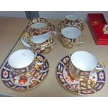 ROYAL CROWN DERBY IMARI PATTERN CUPS,