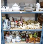 SELECTION OF TABLEWARE, CHRISTMAS ORNAMENTS,