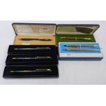 SELECTION OF VARIOUS PENS & PENCILS FROM CROSS