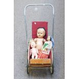 ART DECO STYLE PRAM & DOLLS