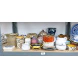 VARIOUS ITEMS OF STUDIO POTTERY INCLUDING WEST GERMAN, SANDYGATE,