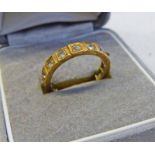 DIAMOND SET ETERNITY RING MARKED 18CT.