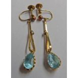 PAIR OF EARRINGS MARKED 9CT