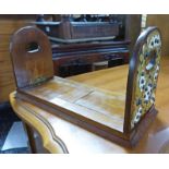 19TH CENTURY BRASS MOUNTED WALNUT BOOKSLIDE