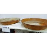 PAIR OF MILK BASINS