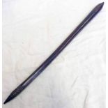 19TH CENTURY ABORIGINAL AUSTRALIAN HARDWOOD THROWING CLUB WITH TAPERED BODY,