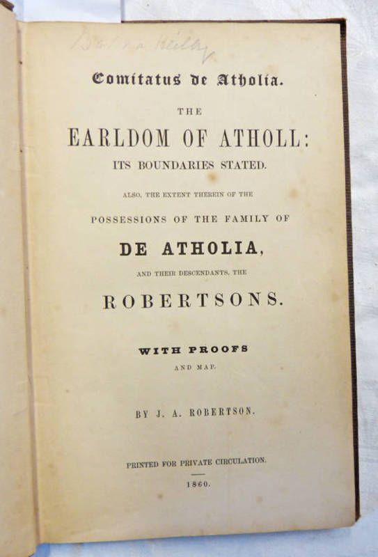 COMITATUS DE ATHOLIA.