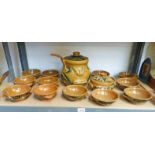 FERRY PORT SCOTTISH POTTERY PORRIDGE SERVICE TO INCLUDE LARGE TUREEN WITH LADLE,