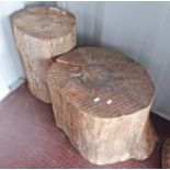 2 LARGE PIECES WOOD