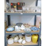 VARIOUS ITEMS OF GLASSWARE,