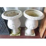 2 GARDEN URNS 64 CMS