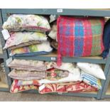 2 SHELVES OF CUSHIONS WITH TAGS & UNUSED
