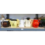 A LARGE SELECTION OF WHISKY ADVERTISING WATER JUGS INCLUDING GLENFIDDICH,