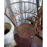 WROUGHT IRON GARDEN SEAT