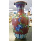 LARGE LATE 19TH CENTURY OR EARLY 20TH CENTURY CLOISSONE VASE.